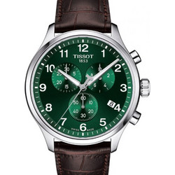 Tissot T-Sport Ανδρικό Ρολόι Χρονογράφος με Καφέ Δερμάτινο Λουράκι T116.617.16.092.00