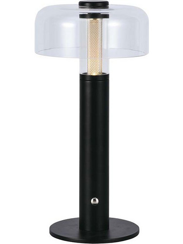 V-Tac 100LM Πορτατίφ Αφής LED με Μπαταρία Διαφανές Μαύρο 7940