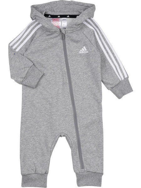 Adidas Essentials Γκρι 3-Stripes Φορμάκι Μακρυμάνικο Γκρι IJ8111