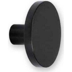 Πόμολο Import Hellas στρόγγυλο μαύρο ματ 24mmx32mm 6090/34
