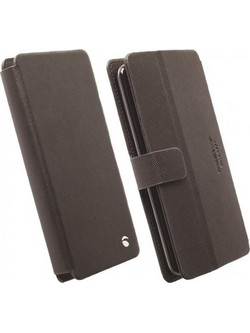 Θήκη κινητού Krusell Universal Leather Malmo Flipwallet Slide 5XL Black έως 6.3"