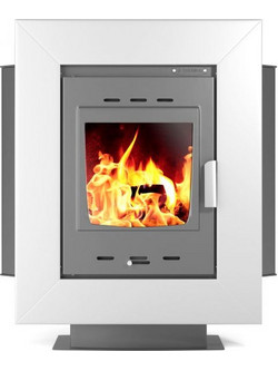 Thermiki ATS 100 Corner Με Κορνίζα Ατσάλινη Ξυλόσομπα 12.42kW