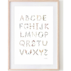 Mushie Alphabet Ιnternational poster - Large 50 x 70