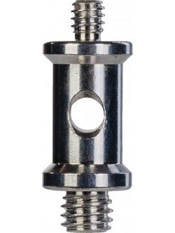 Quadralite Light Stand Adapter 3/8 inch to 1/4 inch Male to Male Screw L style