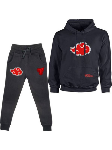 Takeposition Anime Naruto Akatsuki Logo Παιδικό Σετ Φόρμας Μαύρο 811813-1056-02