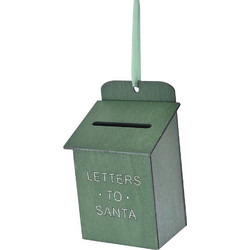 Ξύλινο γραμματοκιβώτιο σε πράσινο χρώμα σετ των έξι 9x6x13 εκ