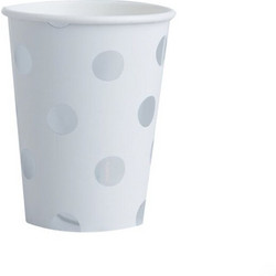Ginger Ray Ασημένια Πουά Ποτήρια 8τεμ