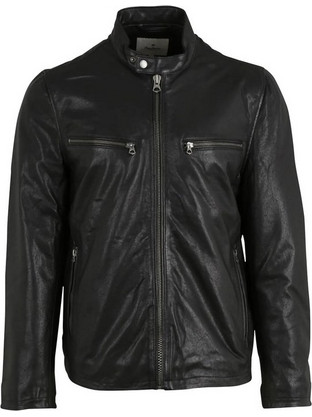 Pepe Jeans Drop Berl Ανδρικό Μπουφάν Δερμάτινο Μαύρο PM402794-999