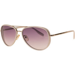 Gian Marco Ventouri GMV531 03/13 Ανδρικά Γυαλιά Ηλίου Aviator Κοκάλινα Μεταλλικά Λευκά με Ροζ Degradee Φακό