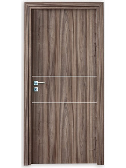 Viometale Πόρτα Barbara Εσωτερική Laminate Καρυδιά