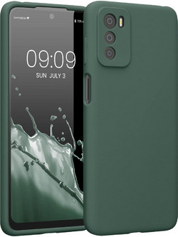 KWmobile Soft Flexible Rubber Cover - Θήκη Σιλικόνης Motorola Moto G42 με Πλαίσιο Κάμερας - Forest Green (59185.166)