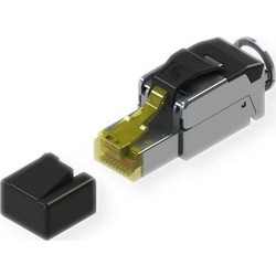 ROLINE Field Plug Cat.6A (Class EA) STP silver 21.17.0323