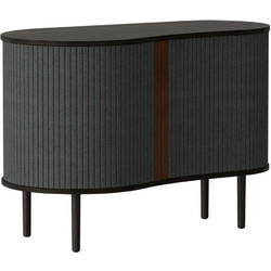 Μπουφές Audacious Horizons S 5111C706-04 100x50x67cm Black Oak-Dark Grey Polyester,Ξύλο
