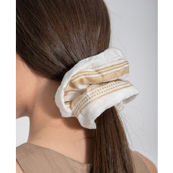 AGGEL W STRIPPED SCRUNCHIE - SS28145F-34 MULTI