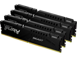 Kingston Fury Beast 64GB (4X16GB) DDR5 RAM 5600MHz C40 Black KF556C40BBK4-64