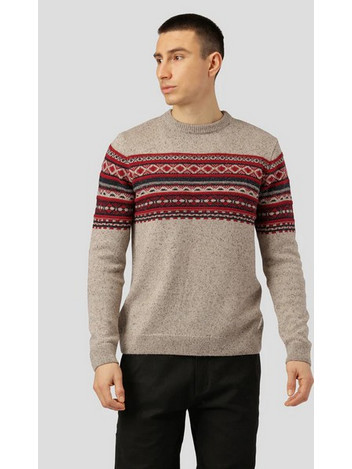 FAT MOOSE SAMUEL KNITTED SWEATER - Beige Mix (FM2207)