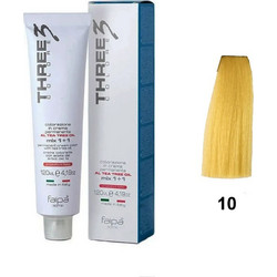 Faipa Three Color 10 Ξανθό Extra Ανοιχτό Μόνιμη Βαφή Μαλλιών 120ml