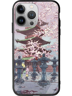 Θήκη Ukiyo-e - Cherry Blossom iPhone 13 Pro Max Groove TPU (Tempered Glass και TPU)