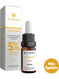 Kannabio Active CBD Drops 5% 10ml