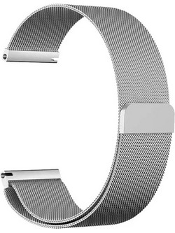 Bakeey Quick Release Λουράκι Μεταλλικό Silver (Universal 22mm)