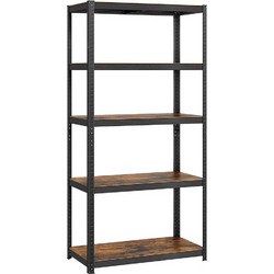 Songmics Ραφιέρα Dexion Vintage με 5 Ράφια 180 x 90 x 40 cm Black/Brown GLR040B11
