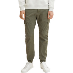 Tom Tailor Ανδρικό Παντελόνι Cargo Joggers Ελαστικό Slim Εφαρμογή Χακί 1032860-10415