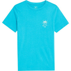 4F Παιδικό T-Shirt Κοντομάνικο Τιρκουάζ JSS23-TTSHM286-35S