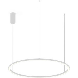 LUCE Hoop Κρεμαστό Φωτιστικό Οροφής Μονόφωτο LED με Ρυθμιζόμενο Λευκό Φως Λευκό 8031414884902