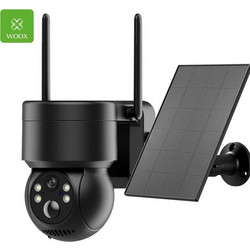 WOOX R3569 IP Κάμερα Ασφαλείας Wi-Fi 3MP Full HD+ 2.8mm Αδιάβροχη Νυκτός Μπαταρίας με Ηλιακό Πάνελ & Αμφίδρομη Επικοινωνία