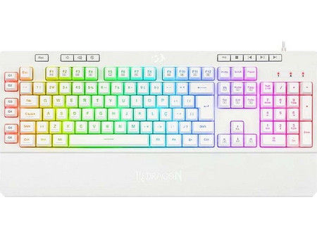 Redragon Shiva K512W Gaming Πληκτρολόγιο RGB White
