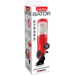 Pipedream Mega Bator Pocket Mouth Αυνανιστήρι με Δόνηση & Αναρρόφηση Red