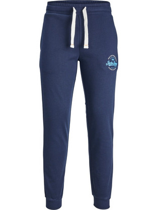 Jack & Jones Ανδρικό Παντελόνι Φόρμας με Λάστιχο Navy Μπλε 12236876