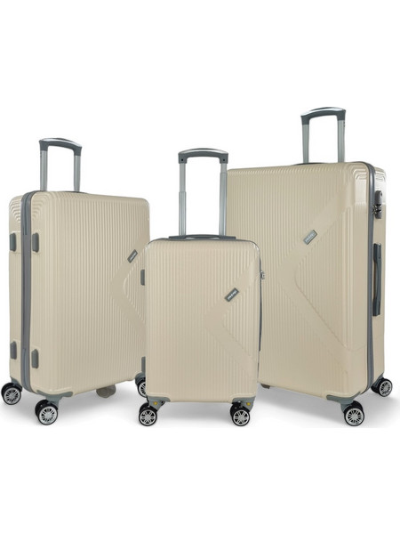 Playbags Collection PS828 Σετ Βαλίτσες 3τμχ Μπεζ