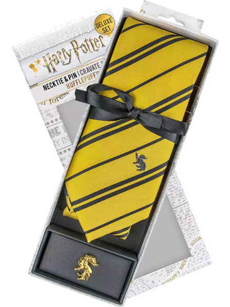 Harry Potter Necktie Hufflepuff Deluxe Box Set (yellow) - CR1114