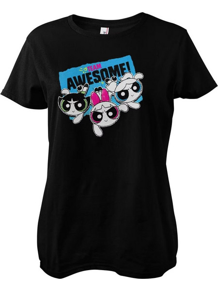 Cartoon Classics: Powerpuff Girls - Team Awesome Black Γυναικείο T-Shirt