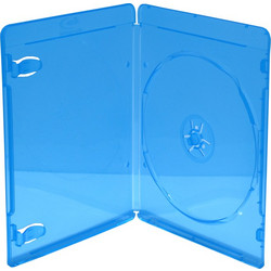 MediaRange BOX39-50 θήκη οπτικού δίσκου Θήκη Blu-ray 1 δίσκοι Μπλε, Διαφανής