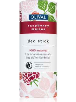 Olival Organic Rasberry Φυσικό Γυναικείο Αποσμητικό Stick Χωρίς Αλουμίνιο 50ml