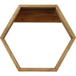 Zaros Ράφι Τοίχου Ξύλινο Natural 51,5x17x45 Κωδικός: HG176
