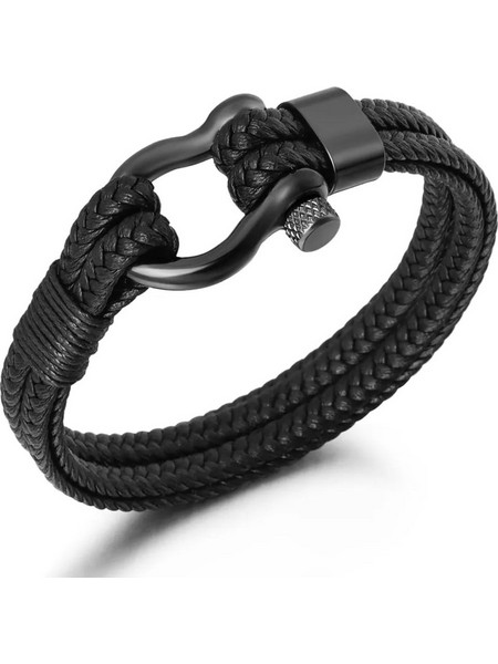 Legend Accessories Ανδρικό Βραχιόλι Χειροπέδα από Ατσάλι LGD-BR-2069