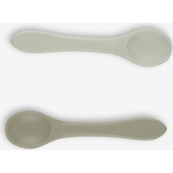 Minene Κουτάλια Σιλικόνης Spoons Green 2τμχ