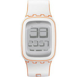 Swatch Touch SUN Touch Ψηφιακό Γυναικείο Ρολόι με Λευκό Καουτσούκ Λουράκι SURW106
