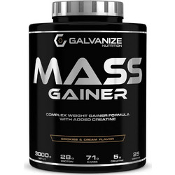 Galvanize Nutrition Mass Gainer Cookies & Cream Πρωτεΐνη Ορού Γάλακτος Όγκου 3kg