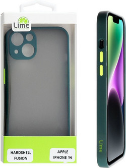 Lime Successories Lime Θηκη Iphone 14 6.1'' Hardshell Fusion Full Camera Protection Green With Yellow KEYS