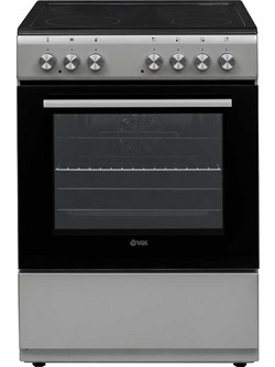 Vox Electronics CHT 6105 S Κουζίνα Ηλεκτρική 69lt με Κεραμικές Εστίες 60cm Inox