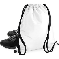 BagBase BG110 Τσάντα Πλάτης Γυμναστηρίου Λευκή