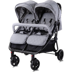 Lorelli Premium Duo Καρότσι για Δίδυμα Cool Grey + Τσάντα Αλλαξιέρα