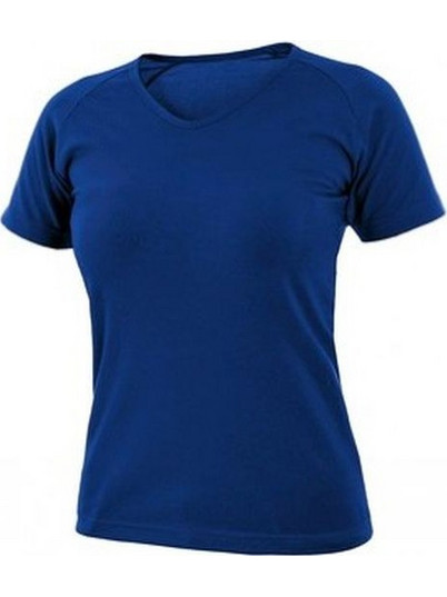 Μπλουζάκι T-shirt ELLA γυναικείο με λαιμόκοψη V, μπλε 95% βαμβάκι 5% ελαστάνη 180 g/m2 CXS