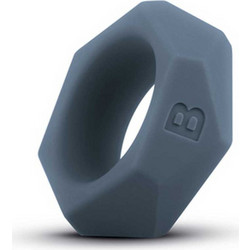Boners Cock Diamond Ring Ελαστικό Δαχτυλίδι Πέους Σιλικόνης Γκρι