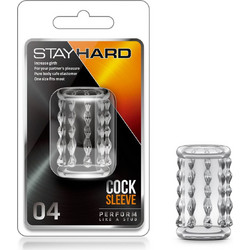 Blush Stay Hard Sleeve 04 Κάλυμμα Επιμήκυνσης Πέους Clear