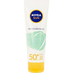 Nivea Sun UV Mineral UV Protection Αντηλιακό Γαλάκτωμα Προσώπου SPF50+ 50ml